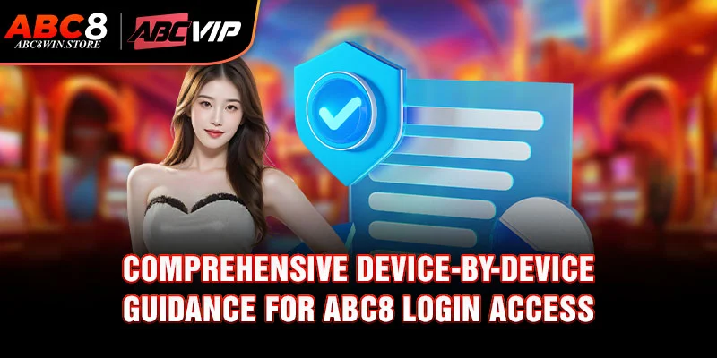 Comprehensive device-by-device guidance for Abc8 login access